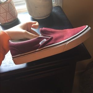 Maroon Slip-on Vans